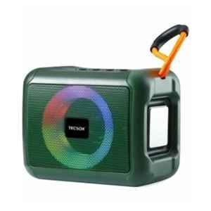 TecSox Emzee 10W Green Portable Bluetooth Speaker with USB & Aux Connectivity