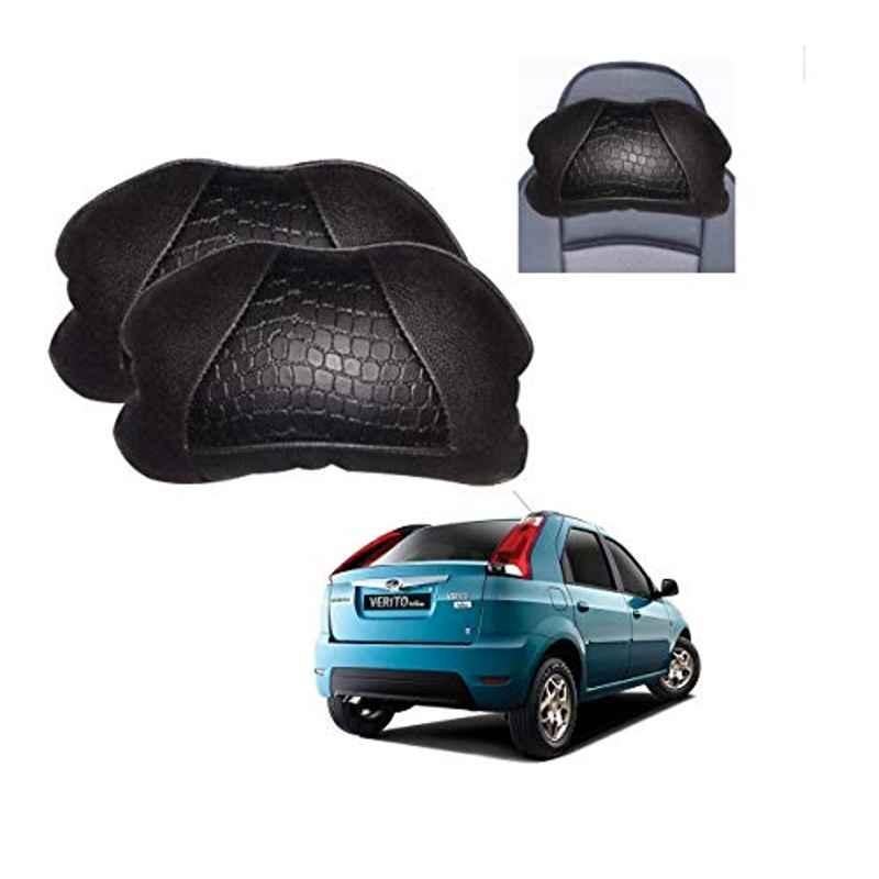 Kozdiko 2 Pcs Black Neck Rest Cushion Pillow Set for Mahindra Verito Vibe