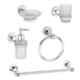 Aligarian 5 Pcs Stainless Steel Chrome Finish Bathroom Accessories Combo for Home