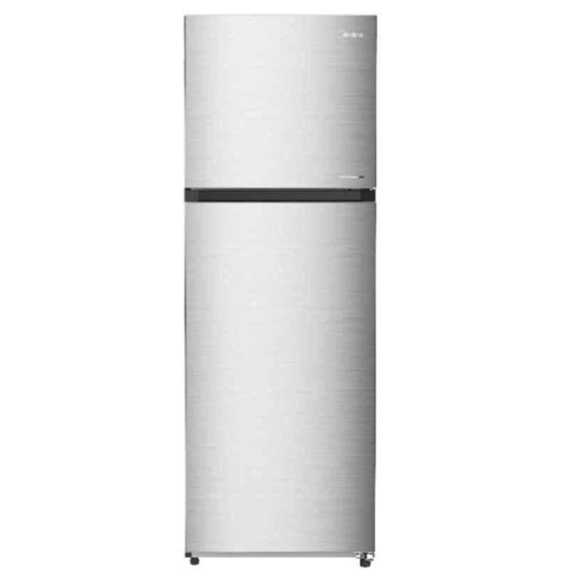 Midea 356L Silver Double Door Refrigerator, MDRT489MTE46