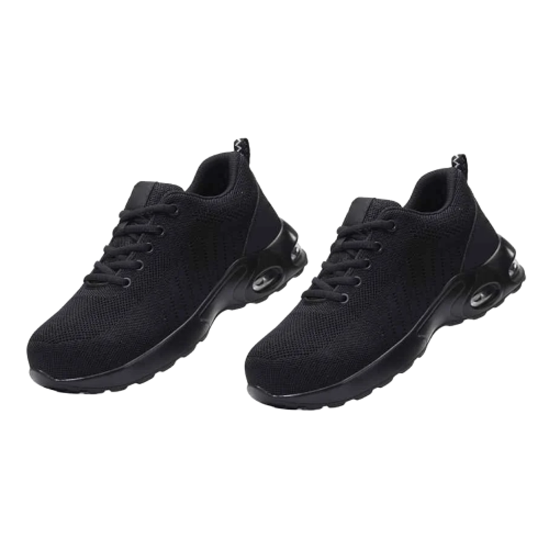 SPIEZ Rubber Steel Toe Black Premium Safety Shoes, Size: 7 (Pack of 2)