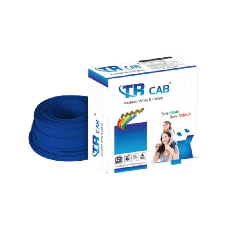 TR CAB 4 Sqmm FR PVC Blue Insulated House Wire Cable, TR/17