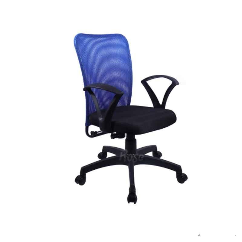 Rose Rdcsigma Mesh Fabric Mid Back Ergonomic Blue Office Chair