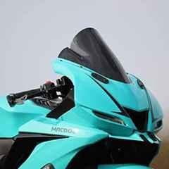 AOW Flexible and Unbreakeable Visor Glass for Yamaha R15 V3 (Black) B-4