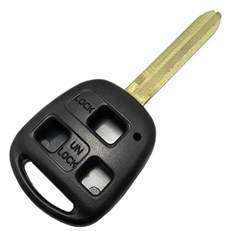 Rubik 3 Button Replacement Remote Key Shell Fob Case for Toyota Camry