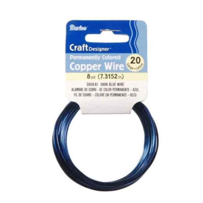 Darice 8 Yards 20 Gauge Dark Blue Craft Wire