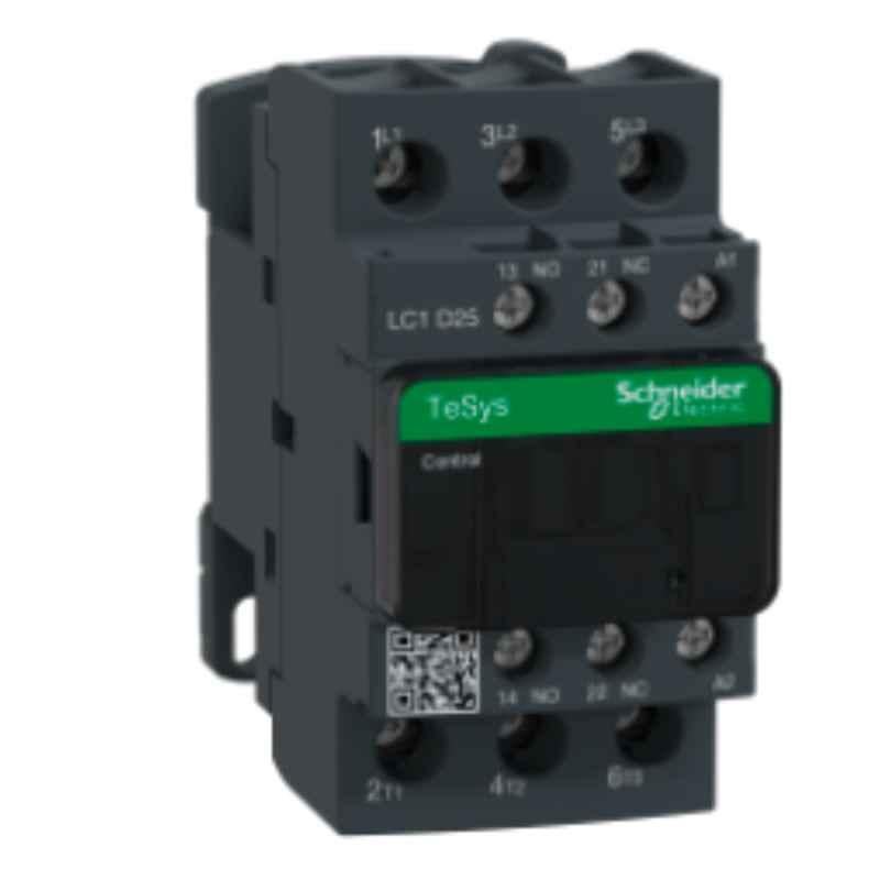 Schneider TeSys 25A 3 Pole D Contactor, LC1D25U7