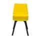 Regent Diamond Shell Plastic Black & Yellow Chair (Pack of 7)