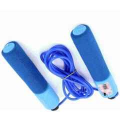 QUIT-X 320cm Blue Foam Wrapped Resettable Counter Skipping Rope with 2.6M Speed