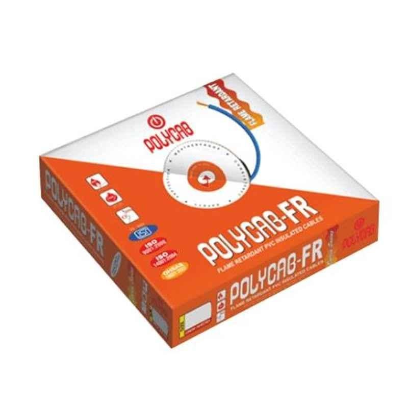 Polycab 4 Sqmm Single Core FRLS White Copper Unsheathed Flexible Cable, Length: 100 m
