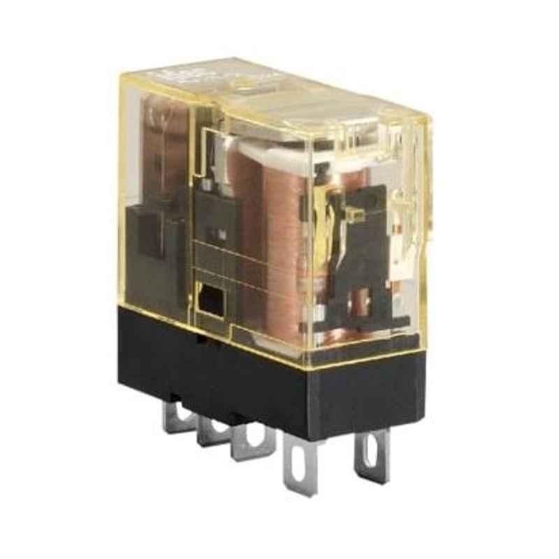 Idec 100V DPDT Blade Plug In Relay, RJ22S-CLD-D100