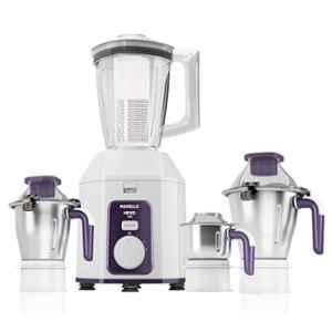 Havells Hexo 1000W White Stainless Steel Mixer Grinder with 4 Jars, GHFMGDXV100