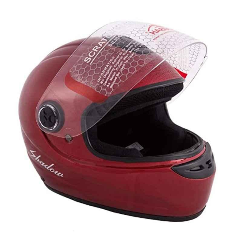 Habsolite Medium Red Full Face Helmet, Shadow