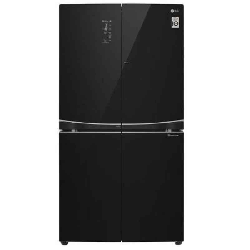 LG 931L Black Side by Side Inverter Refrigerator, GR-D31FBGHL