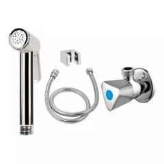 Fastgear Stainless Steel Silver Chrome Finish Health Faucet Set, FG1022