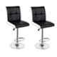 Da Urban Cadbury Black & White Height Adjustable & Revolving Bar Stool Chair (Pack of 2)