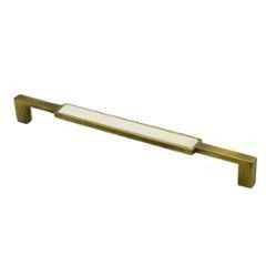 RAB 224mm Zinc White Antique Brass Drawer Pull Handle, 301 (Pack of 4)