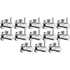 Senkiddpro Turbo Stainless Steel Chrome Finish Wall Mounted Angle Cock (Pack of 13)