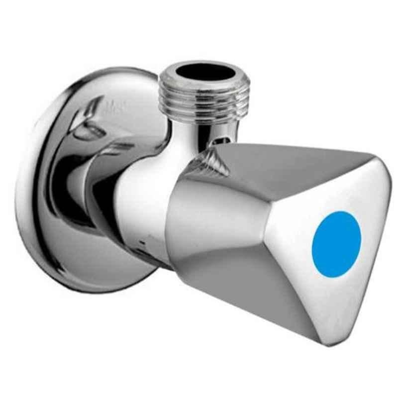 Drizzle Acura Brass Chrome Finish Silver Angle Valve, AANGLEACURA