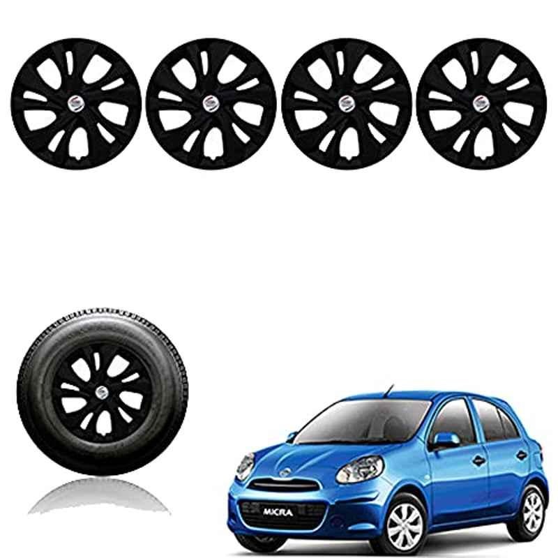 Auto Pearl 14 inch ABS Black Car Wheel Cover for Micra XE