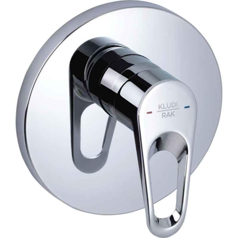 Kludi Rak Polo Chrome Concealed Single Lever Shower Mixer Trim Set, RAK30079