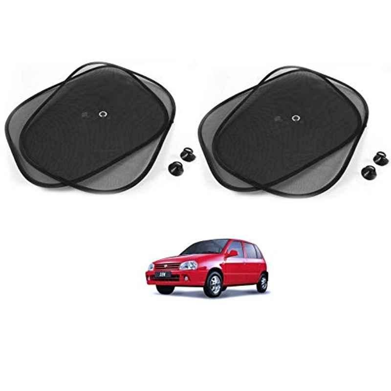 Kozdiko 4 Pcs Black Chipokoo Car Window Sunshade Curtain Set for Maruti Suzuki Zen, koz_155