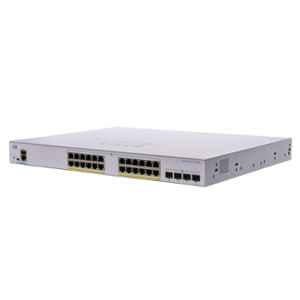 Cisco 370W 24 Port Full PoE 4x10G SFP+ Managed Network Switch, CBS350-24FP-4X