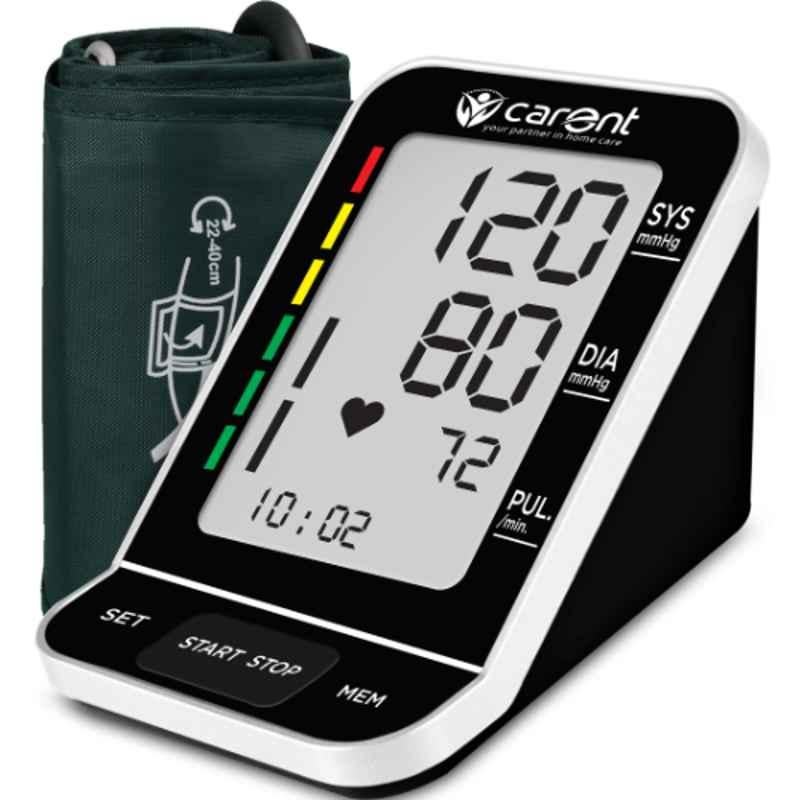 Carent Black Fully Automatic Upper Arm Digital Blood Pressure Monitor with USB Port, B-51
