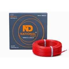 National Deluxe 1.5 Sqmm Red FR PVC Multistrand Copper Electrical Wire, NationalDelux013, Length: 80 m