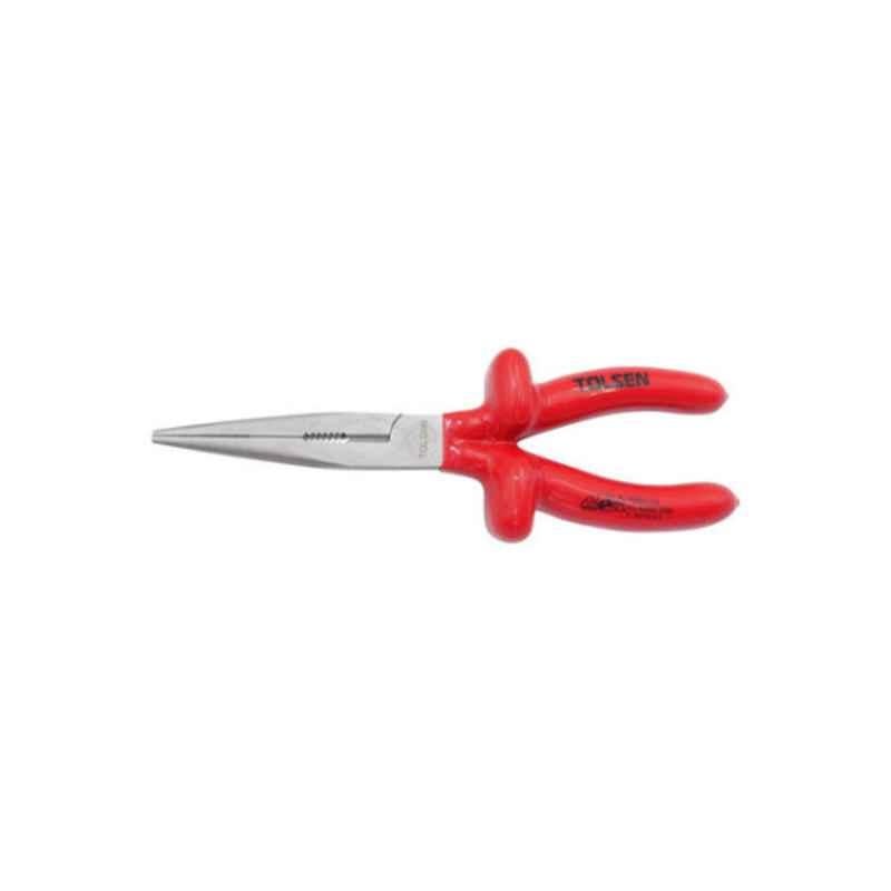 Tolsen 10316 6 inch Metal Red & Grey Snipe Nose Plier