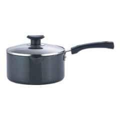 Vinod Black Pearl 1.7 Litre Saucepan with Lid, HASPC16 (Pack of 2)