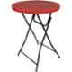 Supreme Cafe Coke Red Plastic Round Outdoor Table