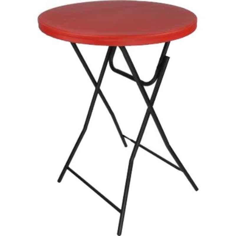Supreme Cafe Coke Red Plastic Round Outdoor Table