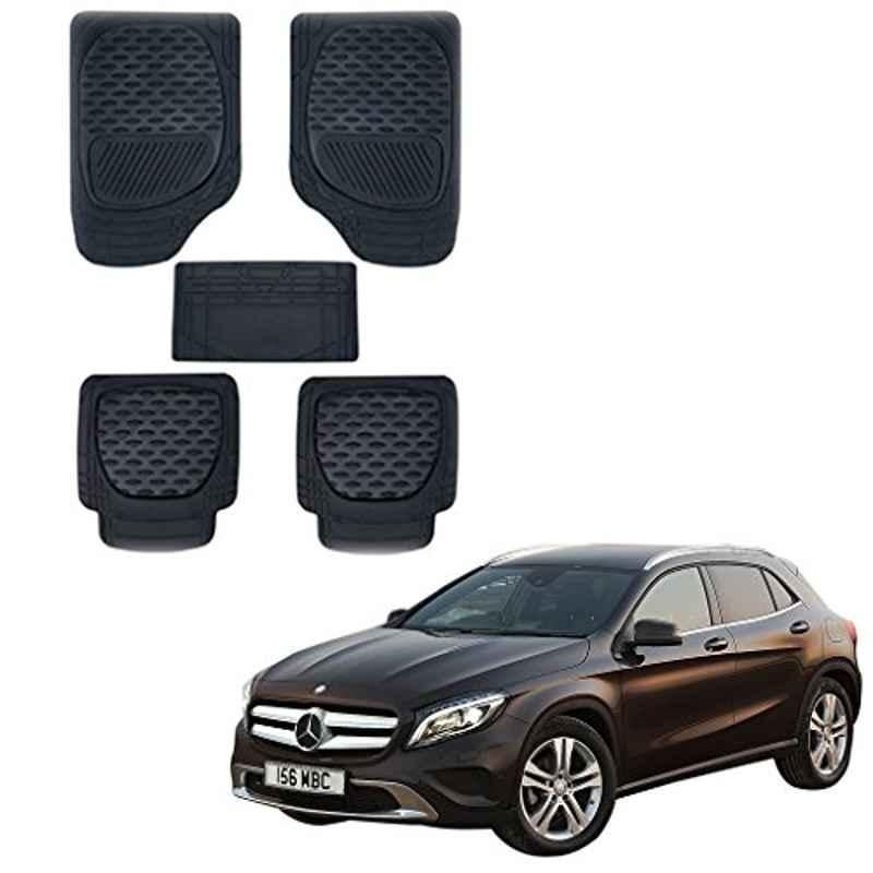 Kozdiko 6255TW 5 Pcs PVC & Rubber Black Car Mat Set for Mercedes Benz GLA-Class