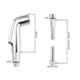 Kohler Complementary 102mm Silver Metal Deco Chrome Finish Wall Mounted Health Faucet, K-12927IN-CP