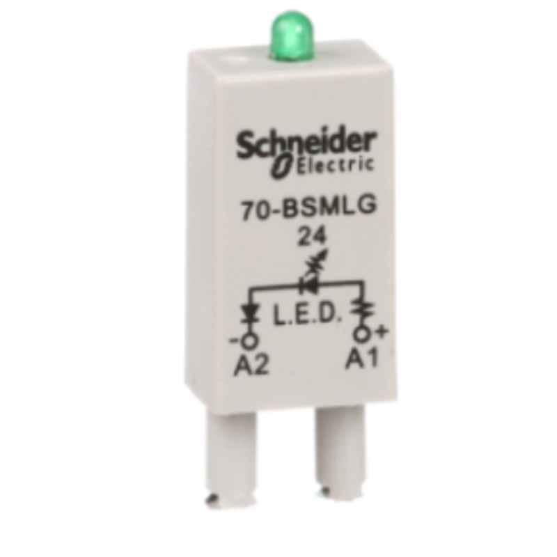 Schneider Harmony 24 VAC/DC Protection Module with LED, 70-BSMLG-24