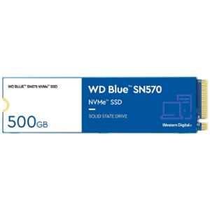 WD Blue SN570 500GB NVMe PCIe Gen 3 Internal Solid State Drive with 3 Years Warranty, WDS500G3B0C