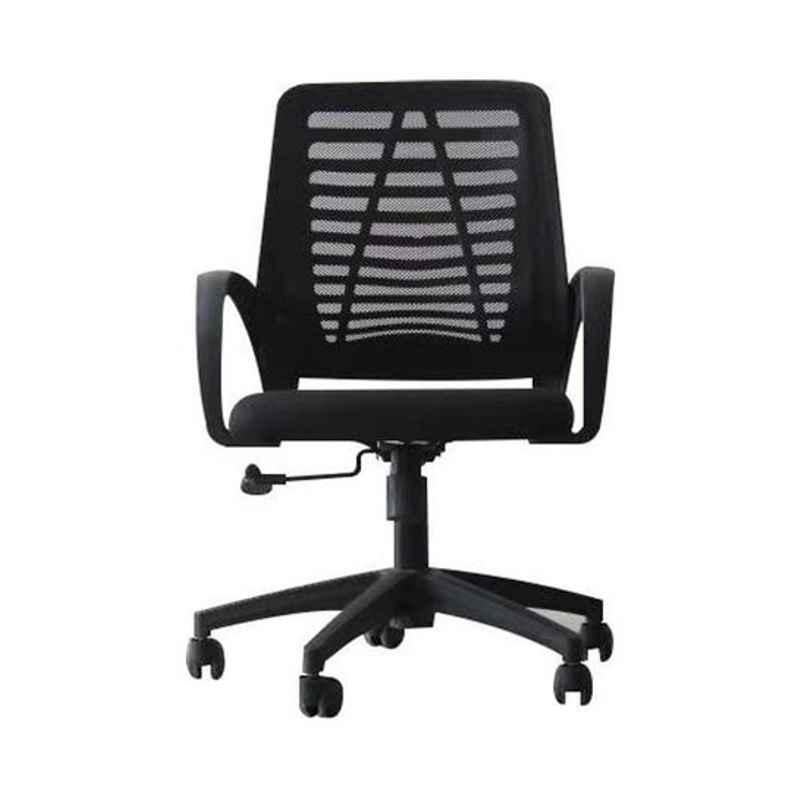 Blitzed 22x9x20 inch Mesh Black Mesh Office Chair, OC5051-1