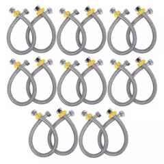Fastgear 24 inch Stainless Steel Silver Connection Pipe, FG027 (Pack of 16)