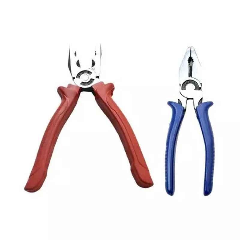 Sky Blue 2 Pcs 7.8 inch Lineman Plier Combo, SBE_PLIER_COMBO_MOD_00977