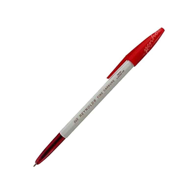 Reynolds 045 Fine Carbure Red Ball Pen (Pack of 50)