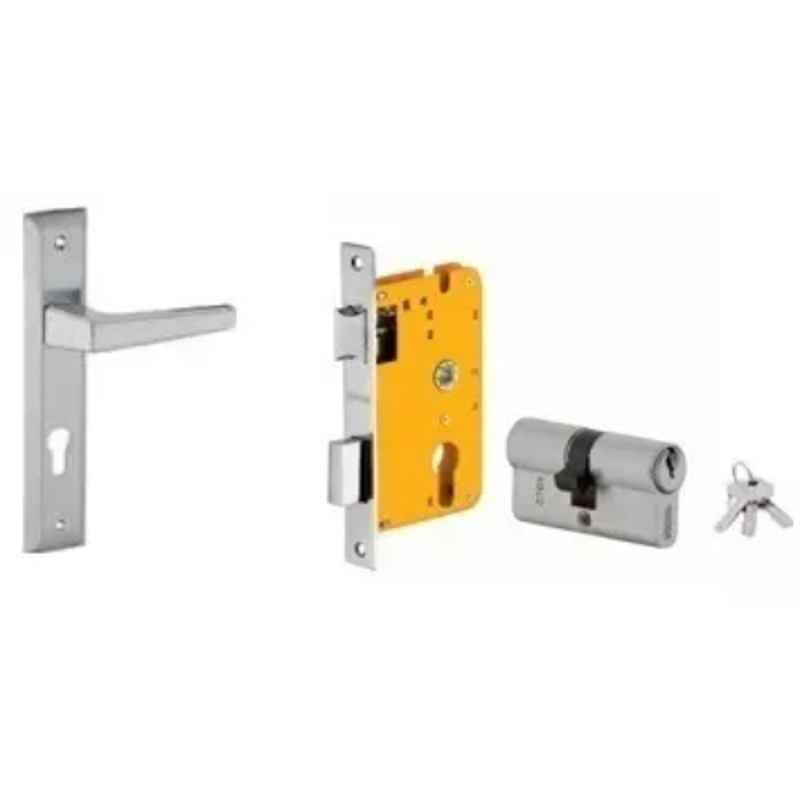 Dorset HL Series Atina 70mm Stainless Steel Door Handle Lock Set with Both Side Key Cylinder