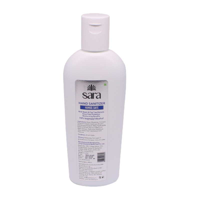 Sara 200ml Rinse Free Waterless Gel Hand Sanitizer (Pack of 3)