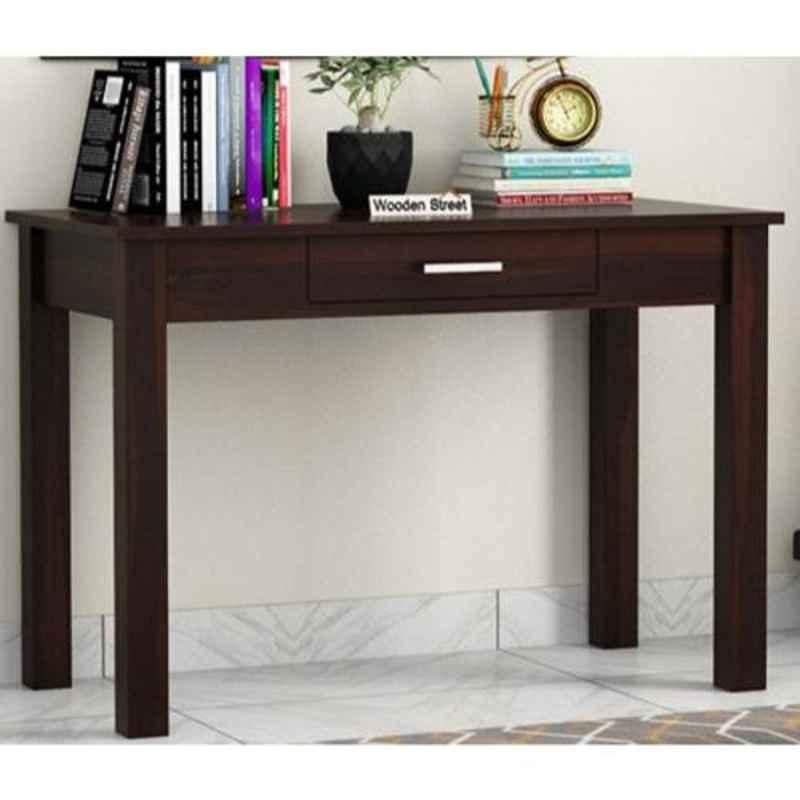 Salawas Arts 107x54x77cm Brown Sheesham Wood Walnut Finish Study Table