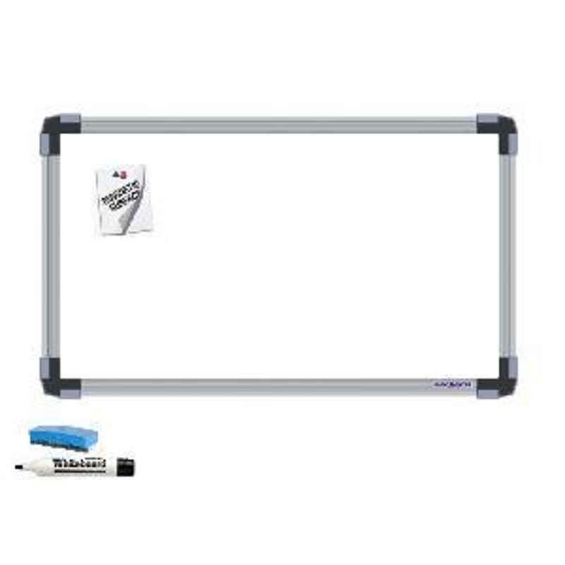 Nechams 1.5x2ft White Board Magnetic Economy Series XWBMG152TF