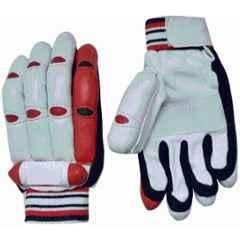 QUIT-X Red Finger Cuts Cricket Batting Gloves for Youth