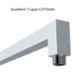 Marcoware 21 inch Stainless Steel Chrome Finish L Type Shower Arm with Wall Flange