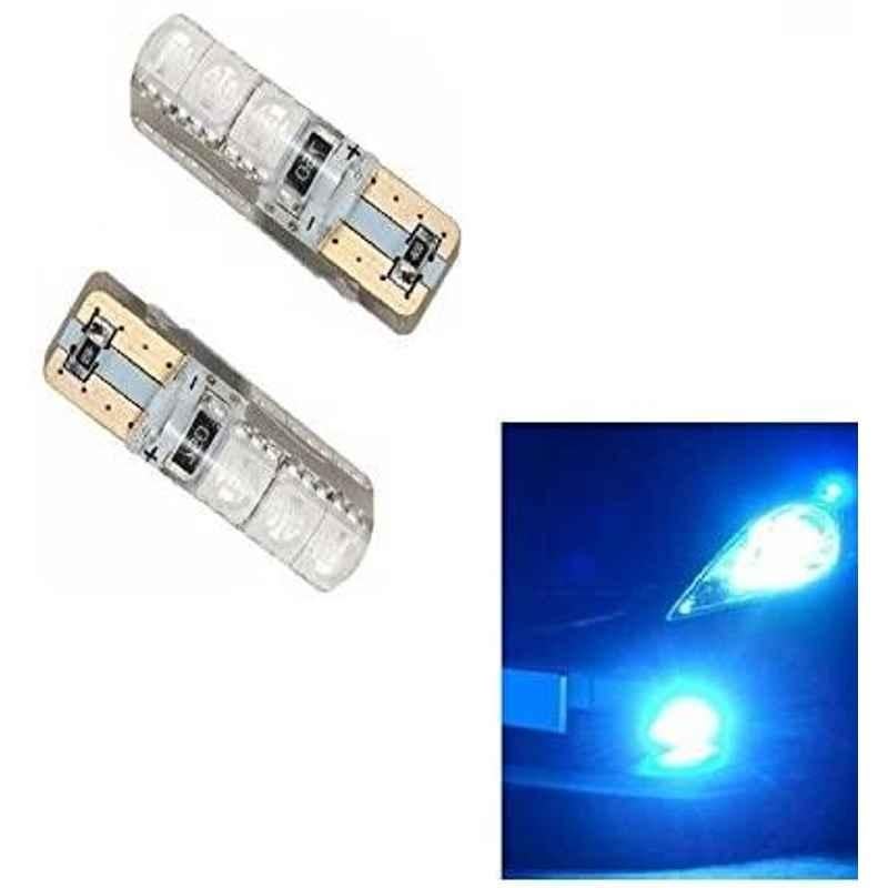 AOW 6 SMD (Blue) Gel LED Parking Bulb Pilot Light/License Plate car Lights For Toyota Etios Liva (Pair/12V)