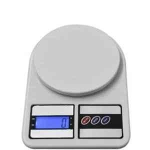 Texla 10kg White Round Plate Kitchen Weighing Scale, SF400-2