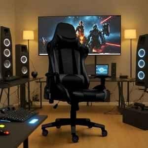 Rose Up Gamer PU Leather Black High Black Gaming Chair